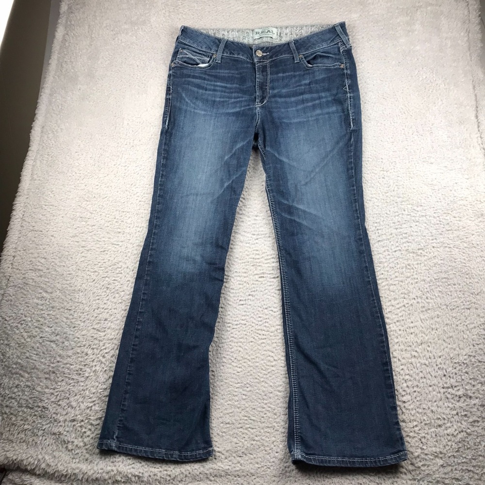 Ariat REAL Jeans Womens 34 (37x31) Arrow MRโ Boot Western Cowgirl Rodeo Denim